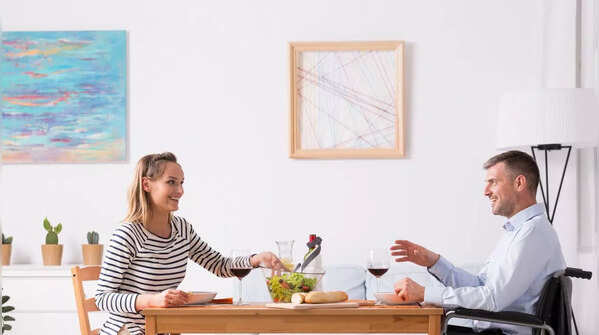 Woman confidently saying no.