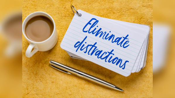 Reducing distractions in the environment