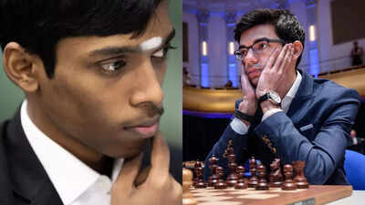 Praggnanandhaa and Giri: A study in chess mastery.