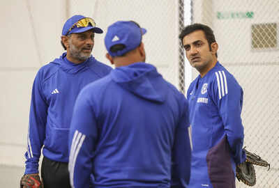 Gautam Gambhir, India's coach, strategizing for the next Test.