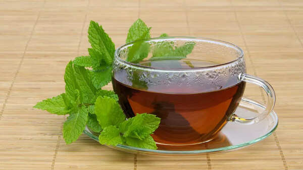 Cup of peppermint tea